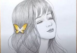 Photo of Pencil Sketch of Young Girl Face || How to Draw A Cute Young Girl Bit by Bit